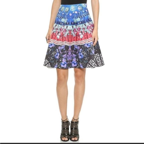 Clover Canyon SpanishFlare Neoprene Skater Skirt Size MediumRetail 250.00 NWOT